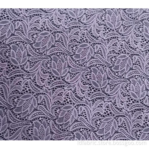 Nylon Polyester Spandex Maïs Motif Dentelle Tissu